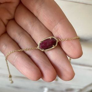 Maroon Kendra Scott Pendant Bracelet